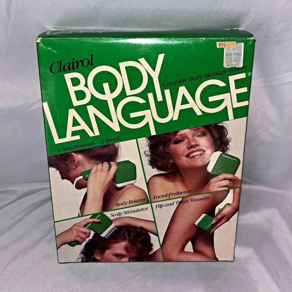Clairol Body Language Corded Handheld Vibrating Massager Green Works TOOL ONLY